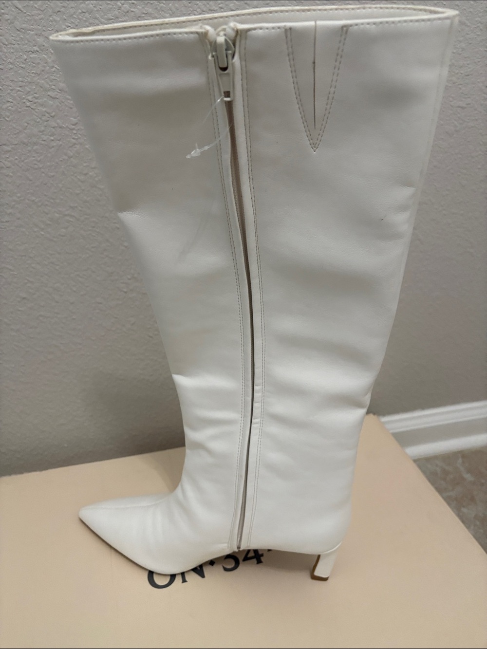 Knee-High Pointed Toe Boots - Picture 2 of 11